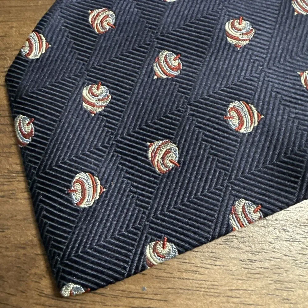 Men's Banana‎ Republic Spinning Top Silk Tie Made In Italy